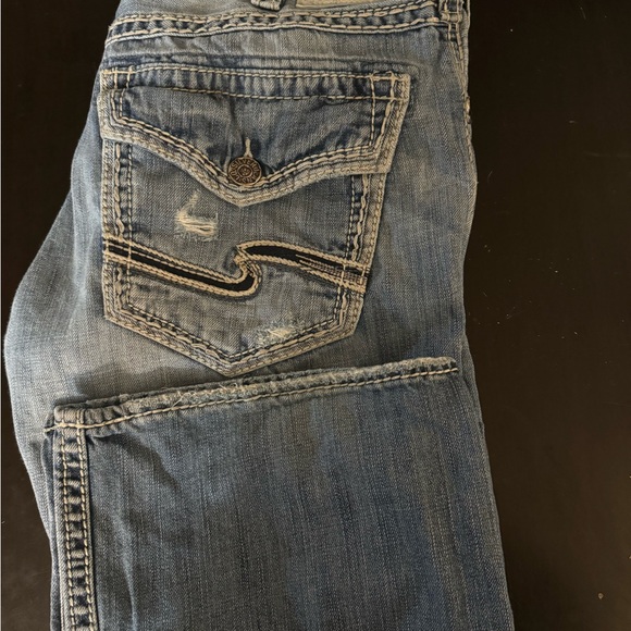 Silver Zac Flap Jeans size 36 x 30 - Picture 2 of 3